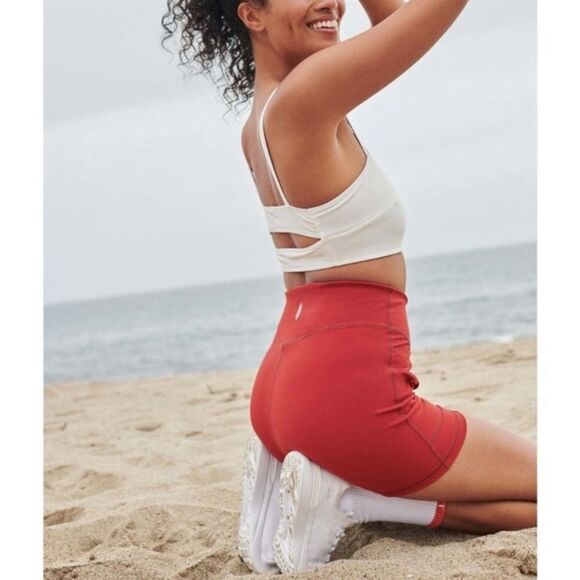 FREE People Movement Wave Rider Shorts In Red - Picture 2 of 7